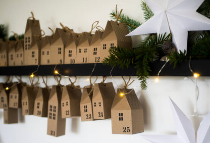 DIY Advent Calendar Houses Kit - Eco